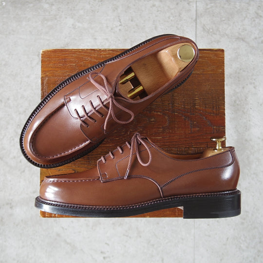 未使用★J.M.ウエストン 6D【現行定価￥220,000-★ロシアンカーフ仕様/ゴルフ/GOLF】641/Uチップ/タン/茶/Weston/ウェストン★p147