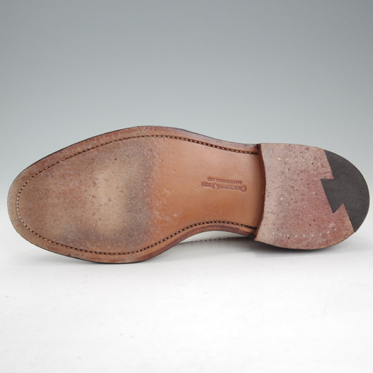 極美品★クロケット&ジョーンズ 5.5E【現行定価10万円以上★スペクテイターシューズ/CHEVIOT】濃紺(ほぼ黒)×白/Crockett&Jones★o048