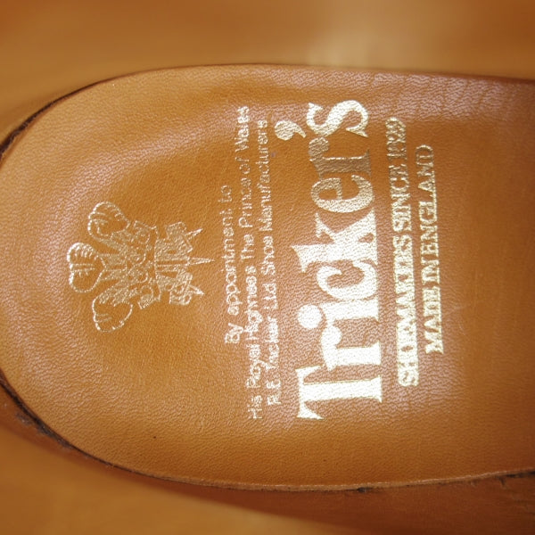 極美品★トリッカーズ SIZE 8【現行定価14万円以上★5アイレット仕様のカントリ－ブーツ/コマンドソール】M5833/濃茶/Tricker's★n563
