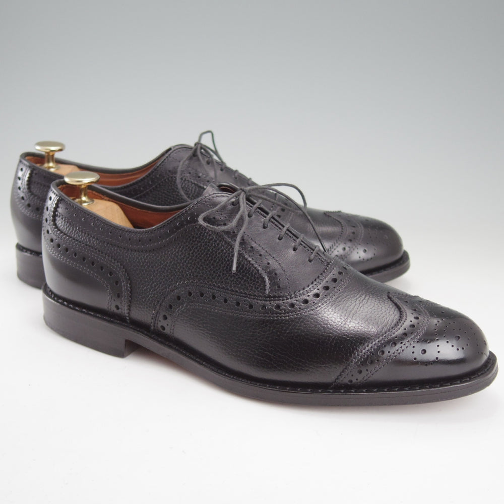 極上★(米)アレンエドモンズ 8.5E【現行定価13万円程度★Hamptons/ショートウイング】グレインレザー/黒/メンズ/ALLEN EDMONDS★o049