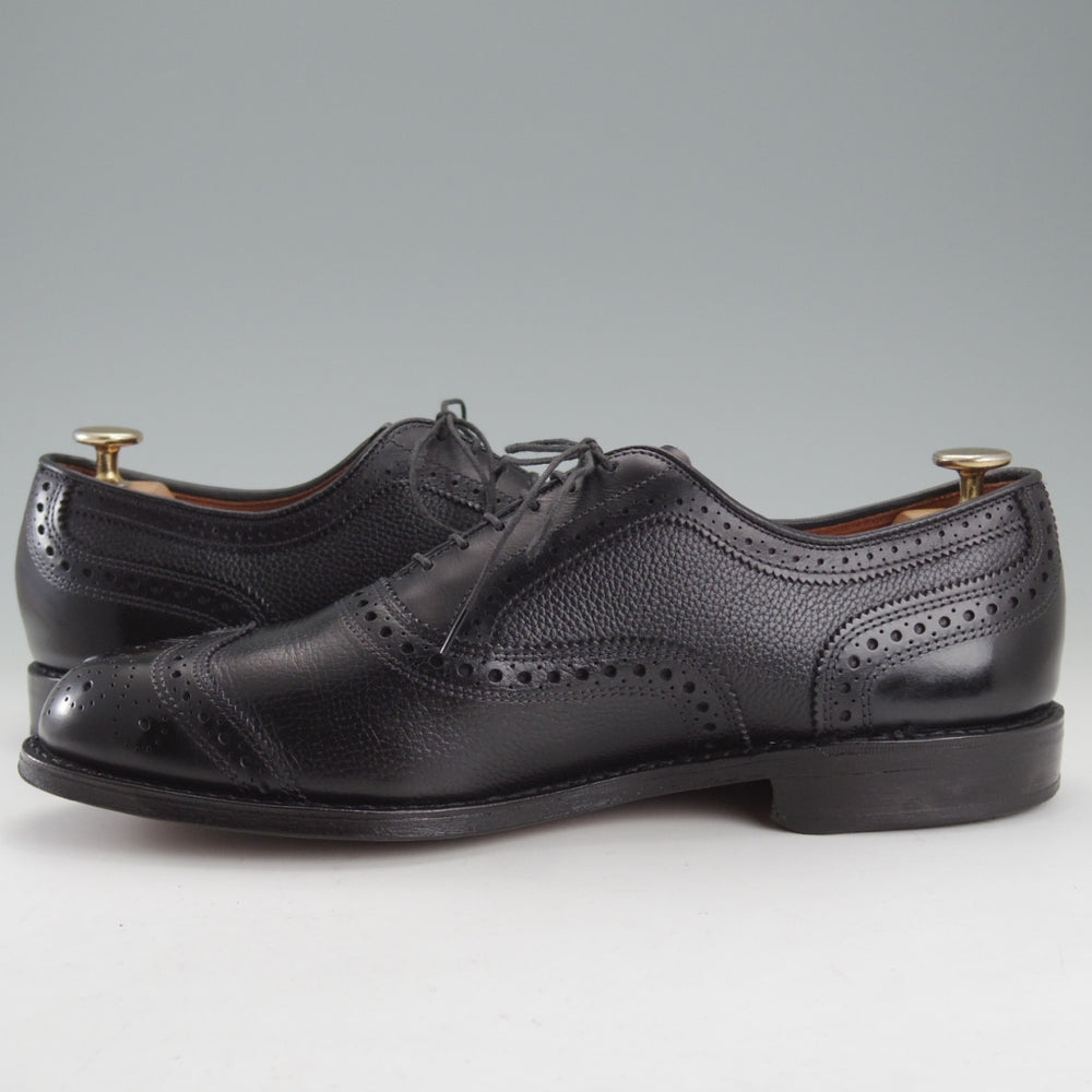 極上★(米)アレンエドモンズ 8.5E【現行定価13万円程度★Hamptons/ショートウイング】グレインレザー/黒/メンズ/ALLEN EDMONDS★o049