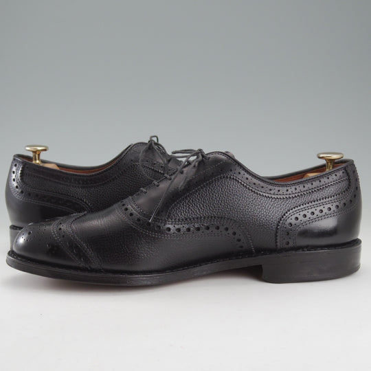 極上★(米)アレンエドモンズ 8.5E【現行定価13万円程度★Hamptons/ショートウイング】グレインレザー/黒/メンズ/ALLEN EDMONDS★o049