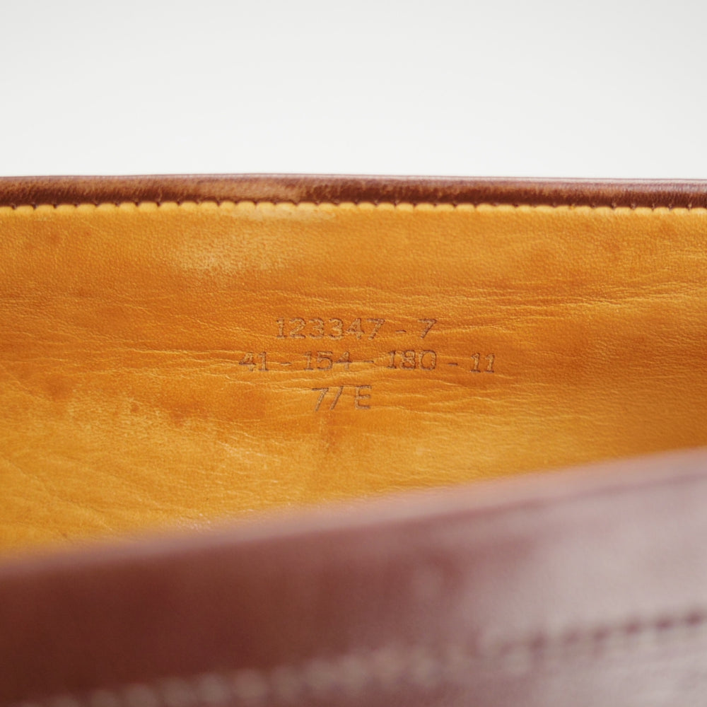 ★J.M.ウエストン 7.5E【定価￥156,200-★180/コインローファー】41ラスト/ボックスカーフ/濃茶/メンズ/Weston/ウェストン★o584