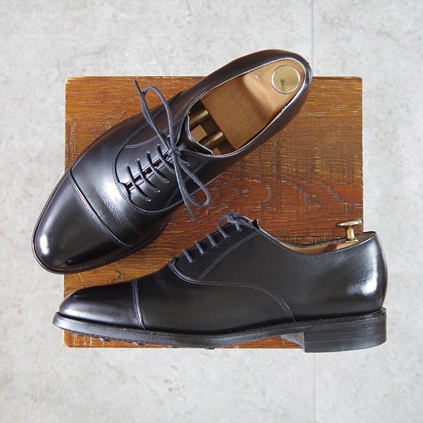 美品★ロイドフットウェア 7E【定価￥47,300-★ダイナイトソール仕様/(英)BARKER製】Vシリーズ/ ストレートチップ/黒/バーカー★n565