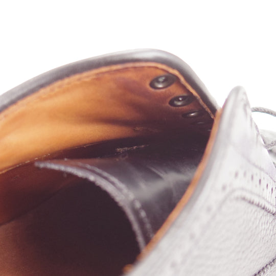 極上★(米)アレンエドモンズ 8.5E【現行定価13万円程度★Hamptons/ショートウイング】グレインレザー/黒/メンズ/ALLEN EDMONDS★o049