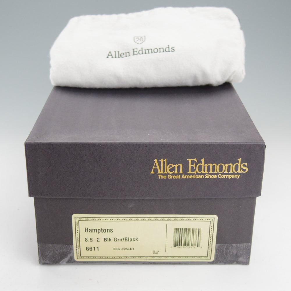 極上★(米)アレンエドモンズ 8.5E【現行定価13万円程度★Hamptons/ショートウイング】グレインレザー/黒/メンズ/ALLEN EDMONDS★o049
