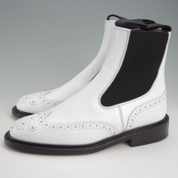 ほぼ未使用★トリッカーズ(レディース) SIZE 4.5【現行定価14万円以上★サイドゴアブーツ/L6026】カーフ/白/Tricker's★n560