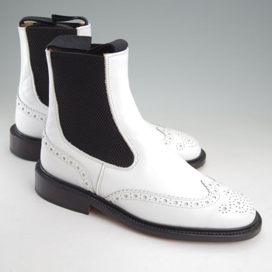 ほぼ未使用★トリッカーズ(レディース) SIZE 4.5【現行定価14万円以上★サイドゴアブーツ/L6026】カーフ/白/Tricker's★n560