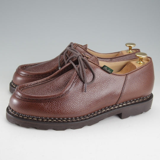 未使用★パラブーツ SIZE 41【定価￥94,600-★ミカエル/MICHAEL】チロリアンシューズ/グレインレザー/EBENE/濃茶/Paraboot★o587