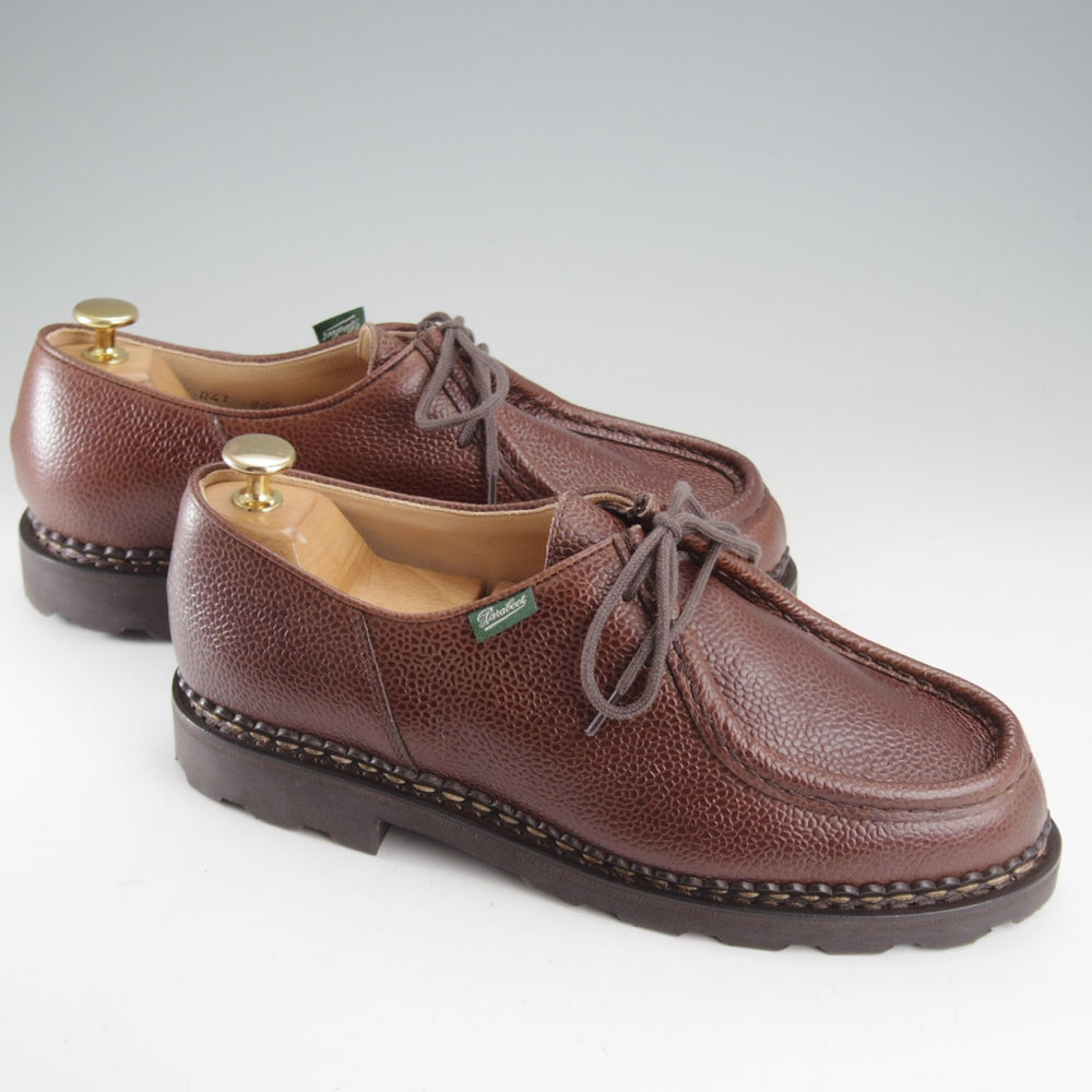 未使用★パラブーツ SIZE 41【定価￥94,600-★ミカエル/MICHAEL】チロリアンシューズ/グレインレザー/EBENE/濃茶/Paraboot★o587