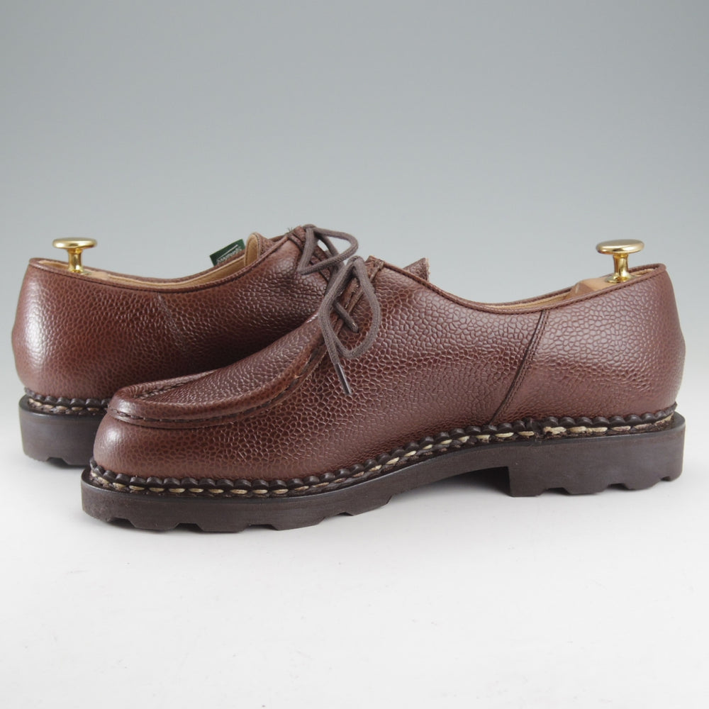未使用★パラブーツ SIZE 41【定価￥94,600-★ミカエル/MICHAEL】チロリアンシューズ/グレインレザー/EBENE/濃茶/Paraboot★o587