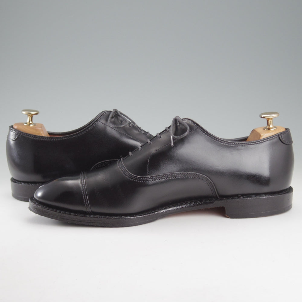 極美品★(米)アレンエドモンズ 9D【貴重★ブルックスブラザーズ別注/BROOKS BROTHERS】ストレートチップ/カーフ/黒/ALLEN EDMONDS★p137