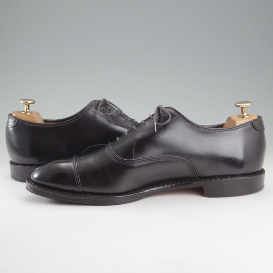 極美品★(米)アレンエドモンズ 9D【貴重★ブルックスブラザーズ別注/BROOKS BROTHERS】ストレートチップ/カーフ/黒/ALLEN EDMONDS★p137