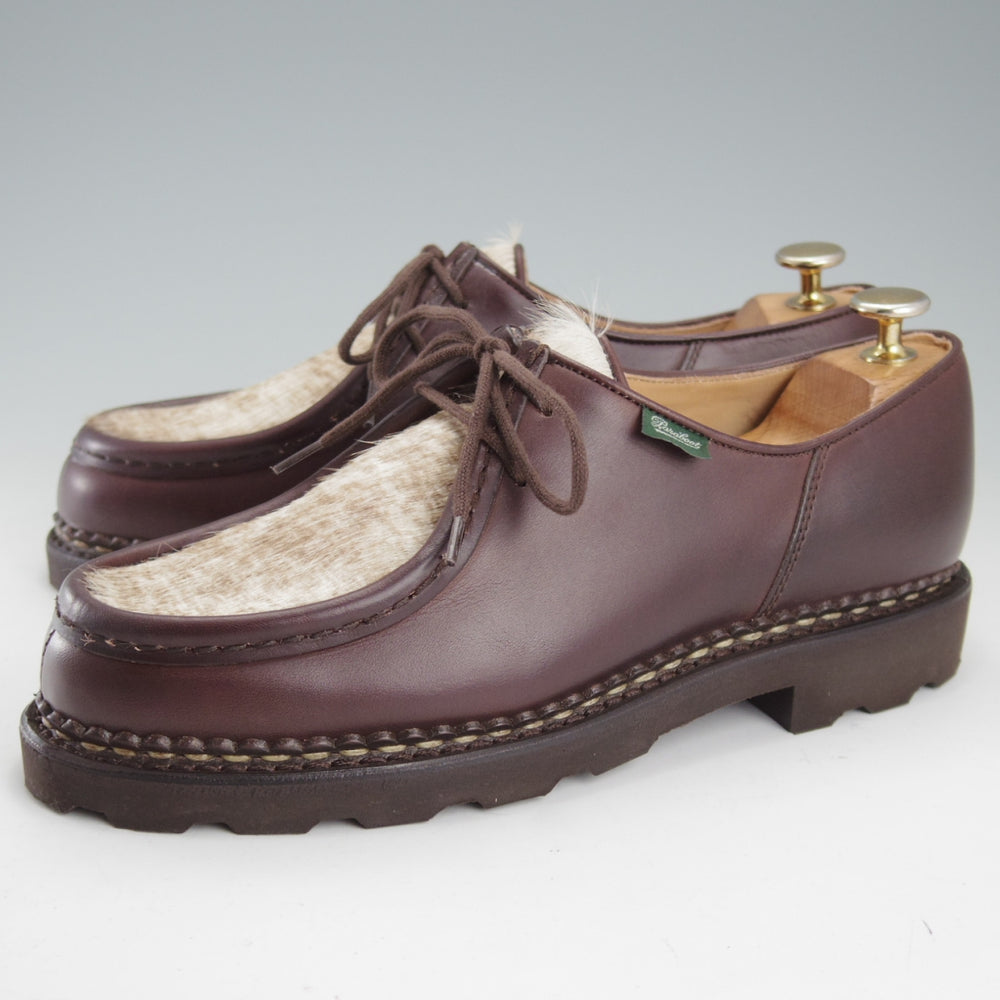 未使用★パラブーツ SIZE 40【定価￥96,800-★ポニー/ミカエル/MICHAEL】チロリアンシューズ/リスレザー/濃茶/メンズ/Paraboot★o052
