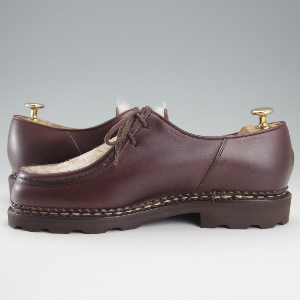 未使用★パラブーツ SIZE 40【定価￥96,800-★ポニー/ミカエル/MICHAEL】チロリアンシューズ/リスレザー/濃茶/メンズ/Paraboot★o052