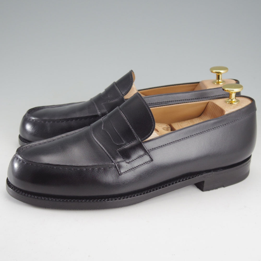 極上★J.M.ウエストン 6C【定価￥165,000-★180/コインローファー】41ラスト/ボックスカーフ/黒/メンズ/Weston/ウェストン★o589