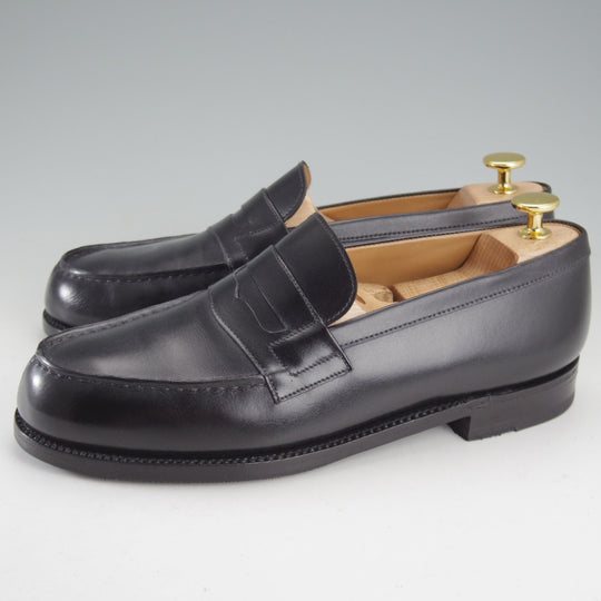 極上★J.M.ウエストン 6C【定価￥165,000-★180/コインローファー】41ラスト/ボックスカーフ/黒/メンズ/Weston/ウェストン★o589