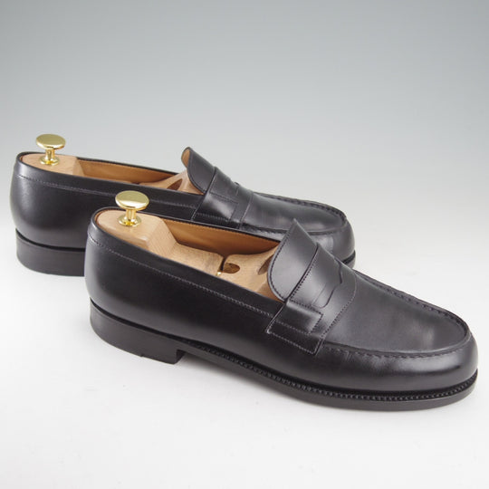 極上★J.M.ウエストン 6C【定価￥165,000-★180/コインローファー】41ラスト/ボックスカーフ/黒/メンズ/Weston/ウェストン★o589