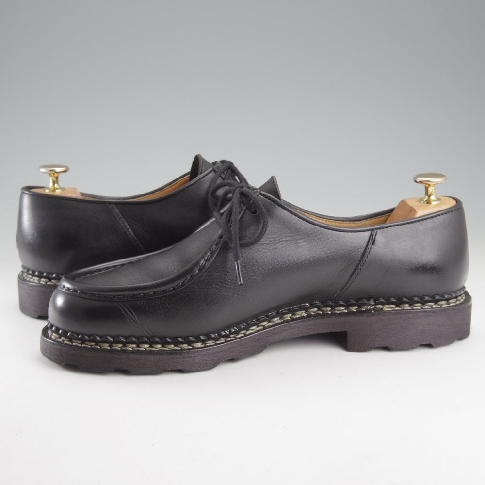 美品★パラブーツ SIZE 42.5【定価￥110,000-★ミカエル/MICHAEL】チロリアンシューズ/リスレザー/NOIR/黒/メンズ/Paraboot★p138