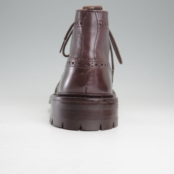 極美品★トリッカーズ SIZE 8【現行定価14万円以上★5アイレット仕様のカントリ－ブーツ/コマンドソール】M5833/濃茶/Tricker's★n563