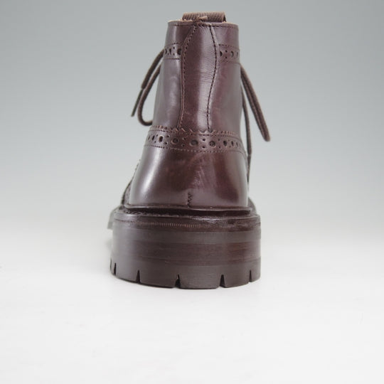 極美品★トリッカーズ SIZE 8【現行定価14万円以上★5アイレット仕様のカントリ－ブーツ/コマンドソール】M5833/濃茶/Tricker's★n563