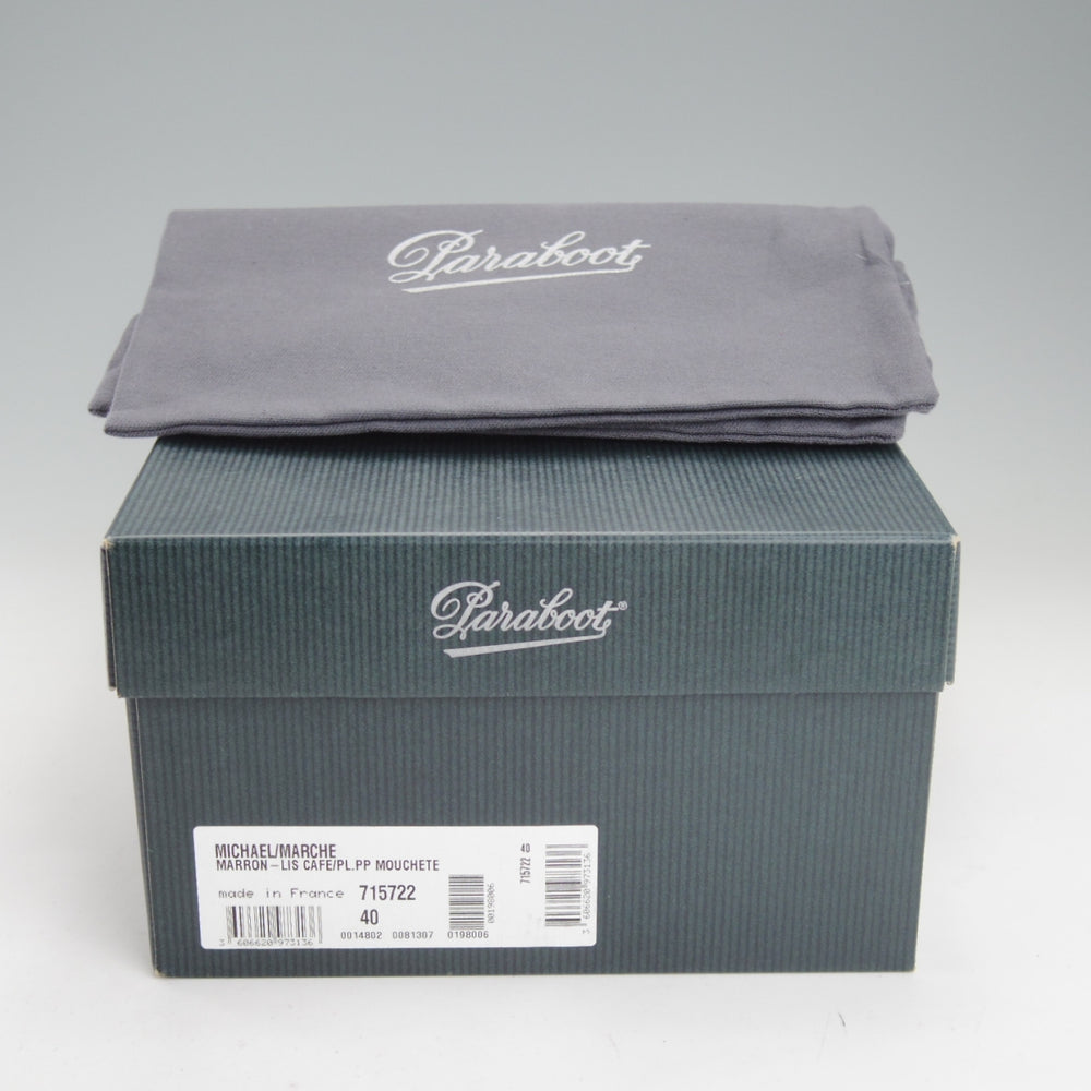 未使用★パラブーツ SIZE 40【定価￥96,800-★ポニー/ミカエル/MICHAEL】チロリアンシューズ/リスレザー/濃茶/メンズ/Paraboot★o052
