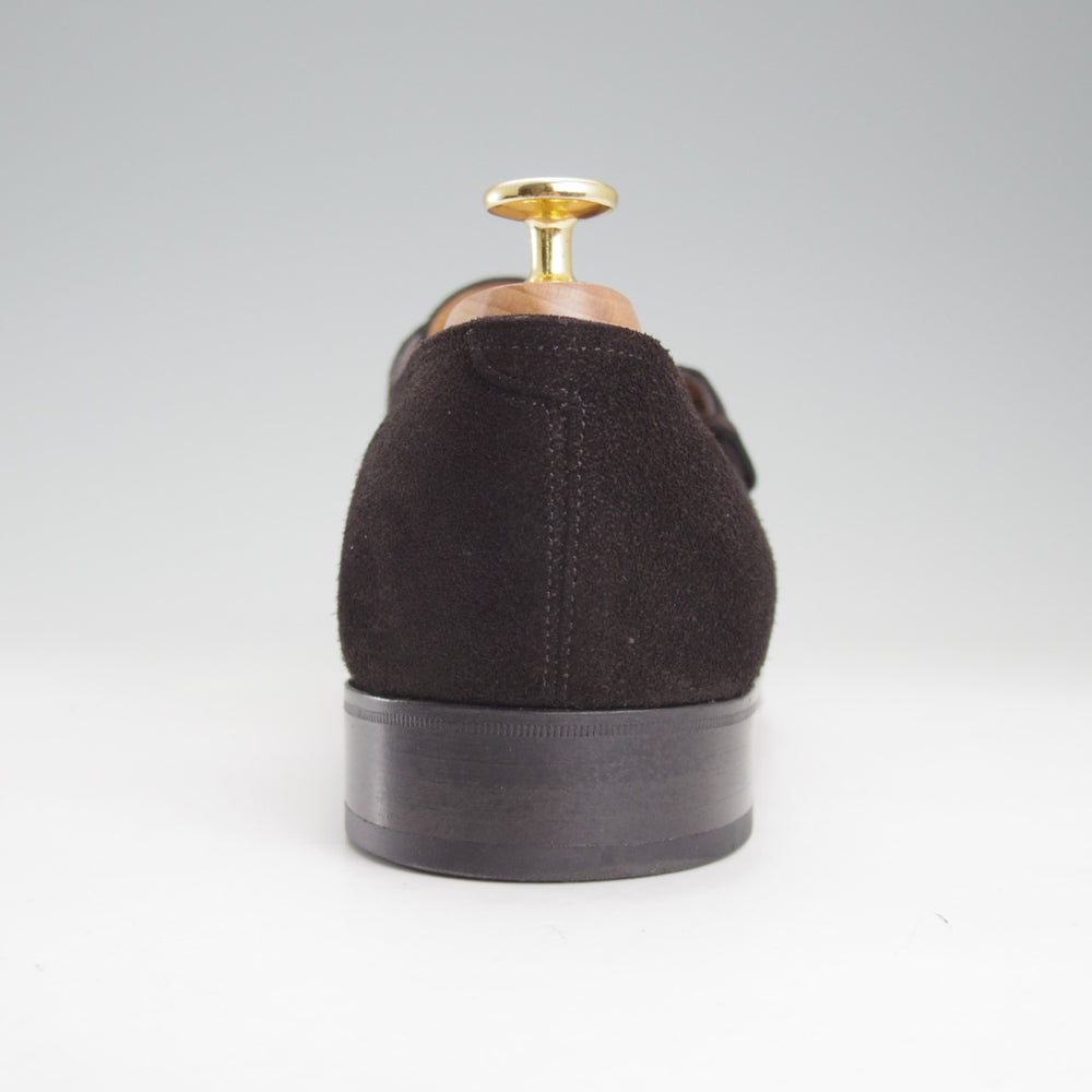 極上★ジョンロブ 8.5E【現行定価￥267,300-★ASHILL/アシール/7000ラスト】モンクストラップ/スエード/黒/メンズ/JOHN LOBB★o053