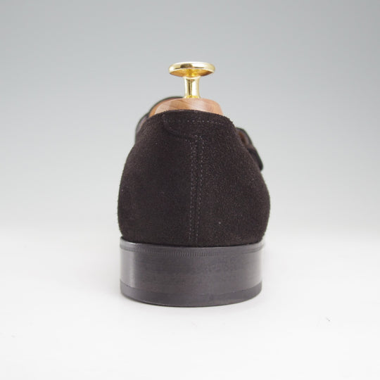 極上★ジョンロブ 8.5E【現行定価￥267,300-★ASHILL/アシール/7000ラスト】モンクストラップ/スエード/黒/メンズ/JOHN LOBB★o053