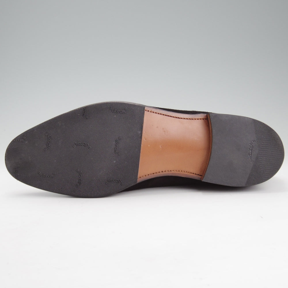 極上★ジョンロブ 8.5E【現行定価￥267,300-★ASHILL/アシール/7000ラスト】モンクストラップ/スエード/黒/メンズ/JOHN LOBB★o053