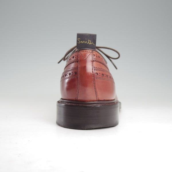 美品★(英)チーニー 7F【定価￥99,000-★(英)ポールスミス別注/EDWIN】15616ラスト/ロングウイング/カーフ/赤茶/メンズ/CHEANEY★n564