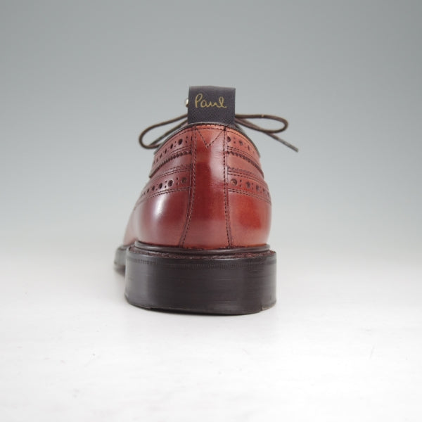 美品★(英)チーニー 7F【定価￥99,000-★(英)ポールスミス別注/EDWIN】15616ラスト/ロングウイング/カーフ/赤茶/メンズ/CHEANEY★n564