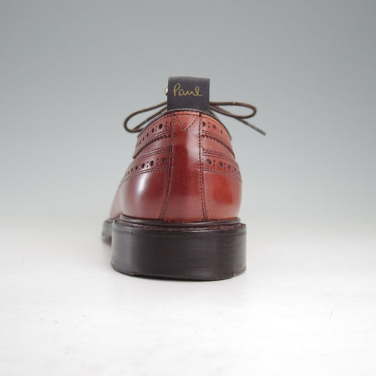 美品★(英)チーニー 7F【定価￥99,000-★(英)ポールスミス別注/EDWIN】15616ラスト/ロングウイング/カーフ/赤茶/メンズ/CHEANEY★n564