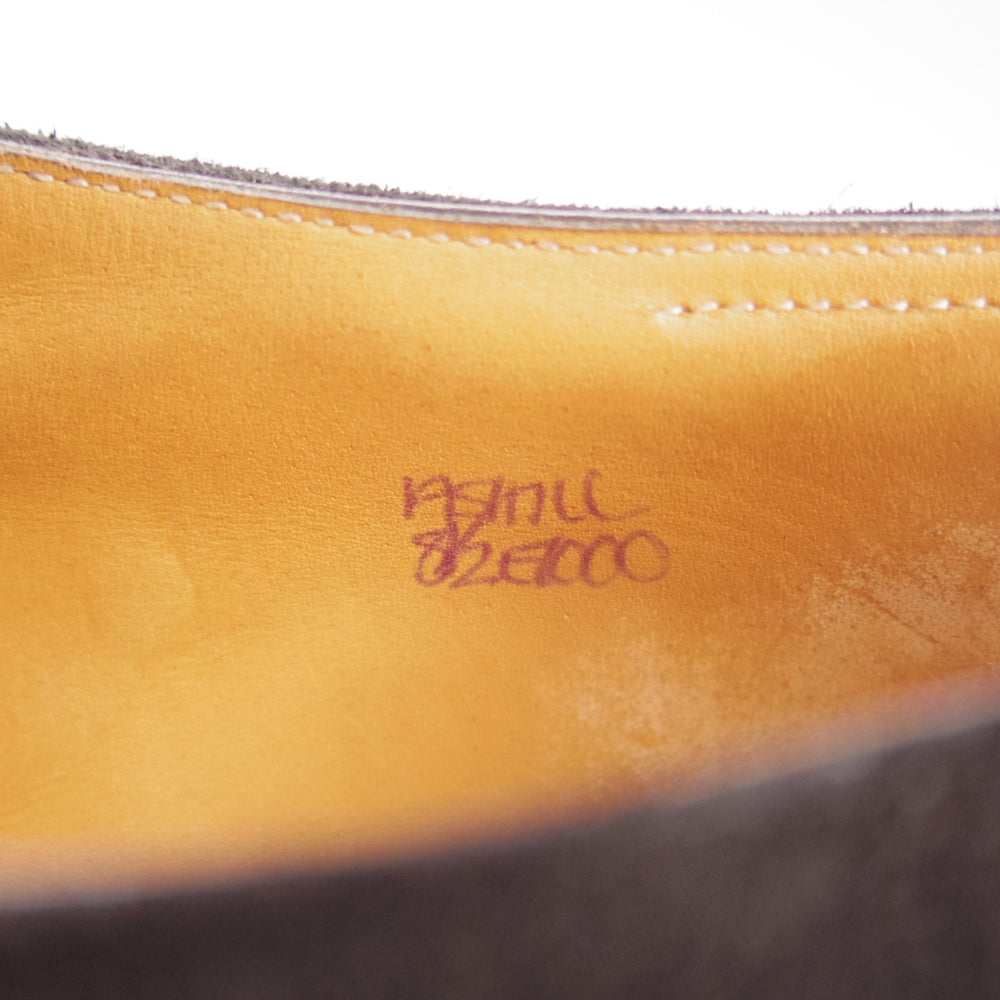 極上★ジョンロブ 8.5E【現行定価￥267,300-★ASHILL/アシール/7000ラスト】モンクストラップ/スエード/黒/メンズ/JOHN LOBB★o053