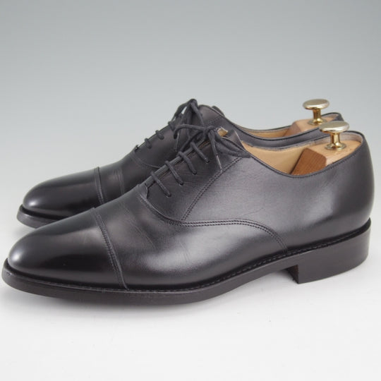 美品★ロイドフットウェア 7E【定価￥47,300-★ダイナイトソール仕様/(英)BARKER製】Vシリーズ/ ストレートチップ/黒/バーカー★n565