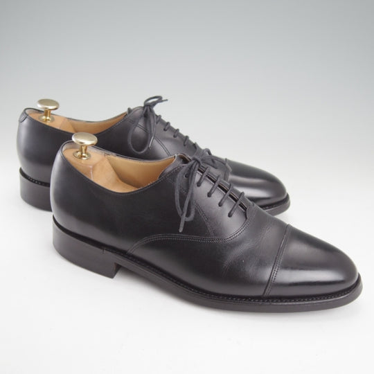 美品★ロイドフットウェア 7E【定価￥47,300-★ダイナイトソール仕様/(英)BARKER製】Vシリーズ/ ストレートチップ/黒/バーカー★n565