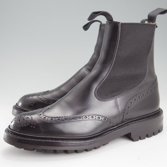 極上★トリッカーズ SIZE 6【定価￥143,000-★HENRY/コマンドソール仕様/サイドゴアブーツ】m2754/ボックスカーフ/黒/Tricker's★o055