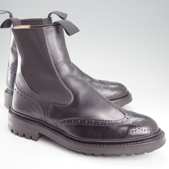 極上★トリッカーズ SIZE 6【定価￥143,000-★HENRY/コマンドソール仕様/サイドゴアブーツ】m2754/ボックスカーフ/黒/Tricker's★o055