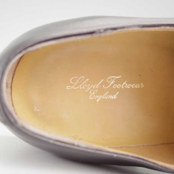 美品★ロイドフットウェア 7E【定価￥47,300-★ダイナイトソール仕様/(英)BARKER製】Vシリーズ/ ストレートチップ/黒/バーカー★n565