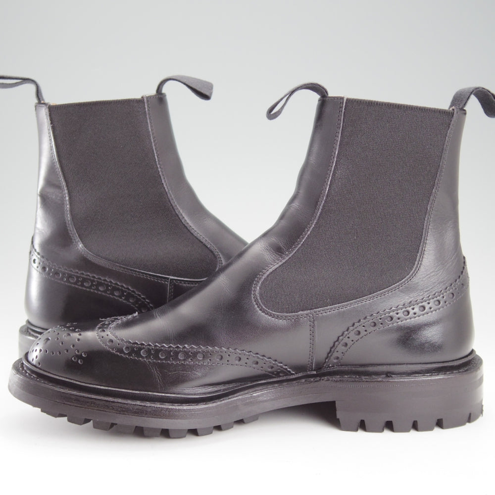 極上★トリッカーズ SIZE 6【定価￥143,000-★HENRY/コマンドソール仕様/サイドゴアブーツ】m2754/ボックスカーフ/黒/Tricker's★o055