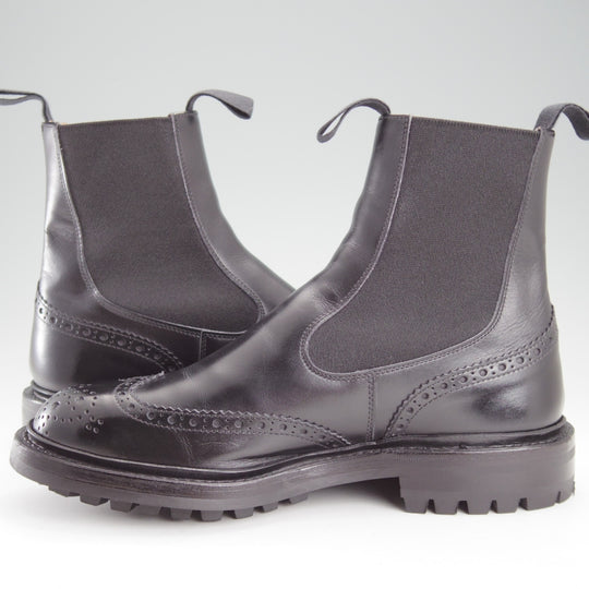 極上★トリッカーズ SIZE 6【定価￥143,000-★HENRY/コマンドソール仕様/サイドゴアブーツ】m2754/ボックスカーフ/黒/Tricker's★o055