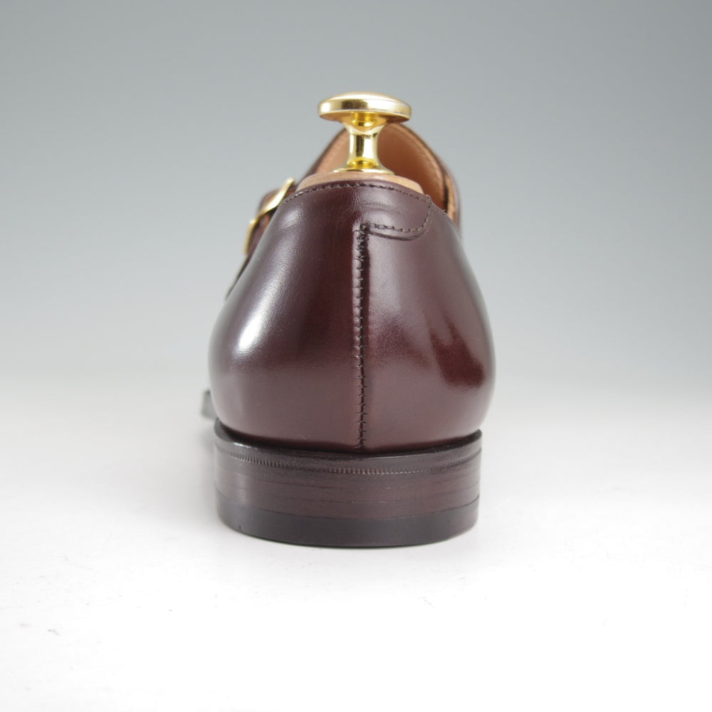 未使用★クロケット&ジョーンズ 5.5E【同系モデル定価￥154,000-★モンクストラップ/MALVERN】341ラスト/カーフ/濃茶/Crockett&Jones★p141