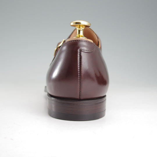 未使用★クロケット&ジョーンズ 5.5E【同系モデル定価￥154,000-★モンクストラップ/MALVERN】341ラスト/カーフ/濃茶/Crockett&Jones★p141