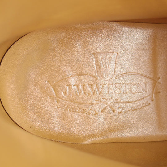 使用数回★J.M.ウエストン 8D【定価￥181,500-★ブーツ版ゴルフ/321】ゴルフ・ハイトップダービー/Uチップ/グレー/Weston/ウェストン★o063