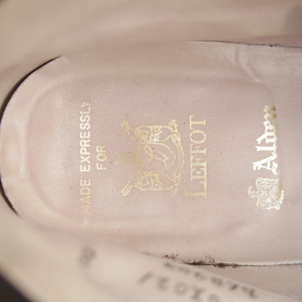 美品★オールデン 9D【現行定価17万円以上★(米)LEFFOT別注/D6828F】アバディーンラスト/レースアップブーツ/スエード/黒/ALDEN★o072