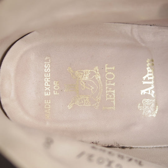 美品★オールデン 9D【現行定価17万円以上★(米)LEFFOT別注/D6828F】アバディーンラスト/レースアップブーツ/スエード/黒/ALDEN★o072