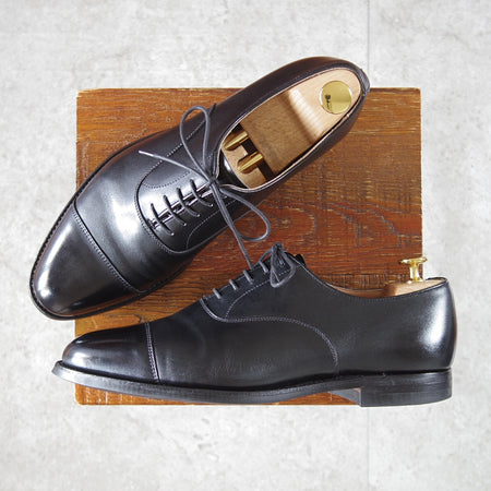 美品★クロケット&ジョーンズ 7E【定価￥132,000-★CONNAUGHT2/コノート2】CITYソール/ストレートチップ/379ラスト/Crockett&Jones★o070