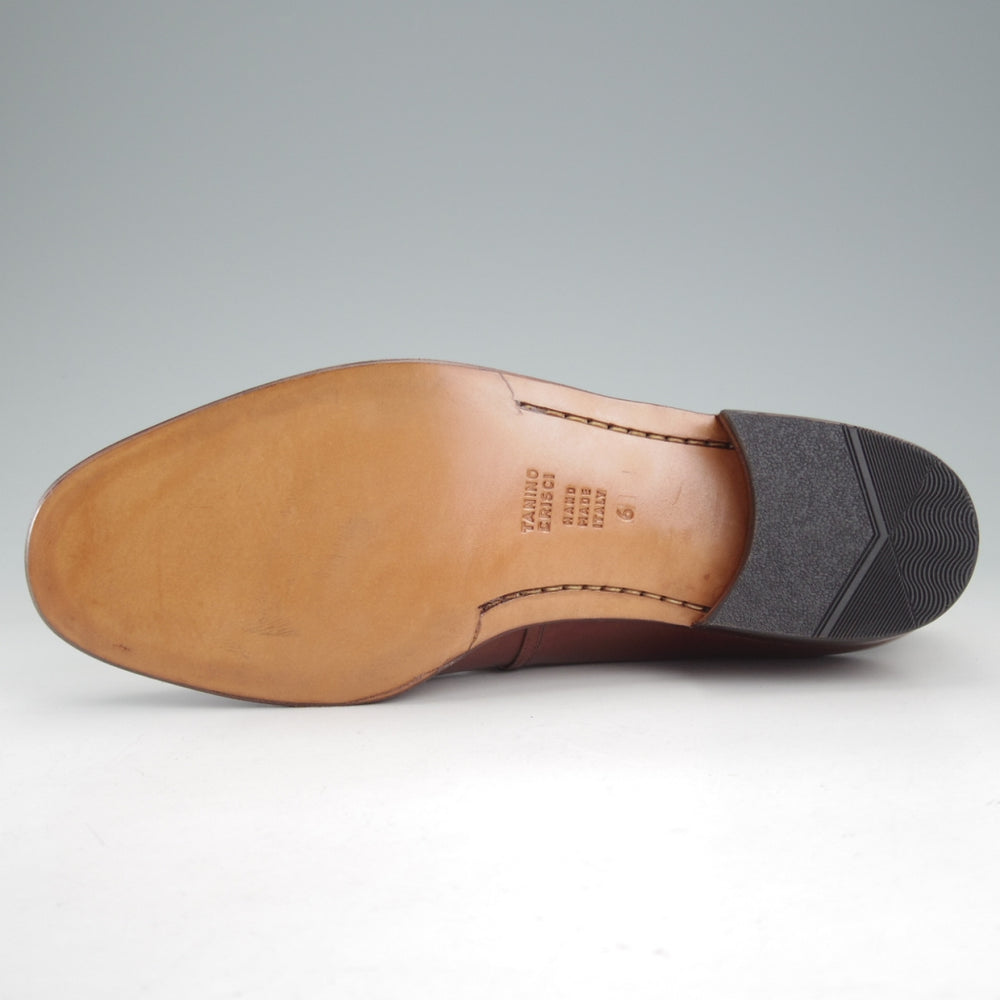 未使用★(伊)タニノクリスチー SIZE 6【デッドストック品★モンクストラップ/茶】カーフ/メンズ/TANINO CRISCI★p144
