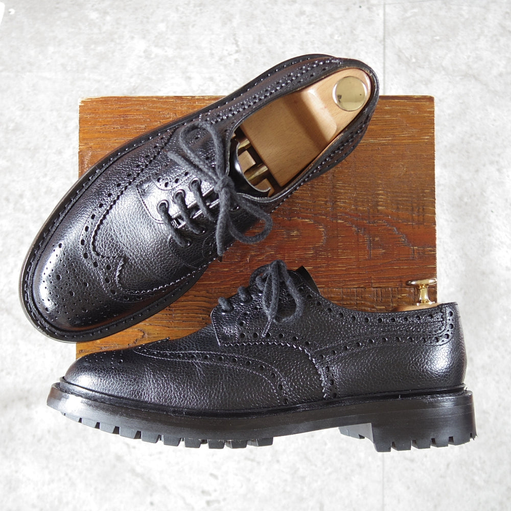 ★チャーチ 75G/UK7.5【4都市ロゴ★MCPHERSON/フルブローグ】グレインレザー/黒/メンズ/Church's★o601