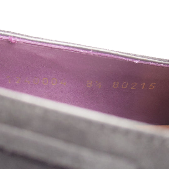 極美品★(スペイン製)カルミナ SIZE 8.5【定価￥94,600-★タッセルローファー/80215】UETAMラスト/スエード/黒/メンズ/CARMINA★o059