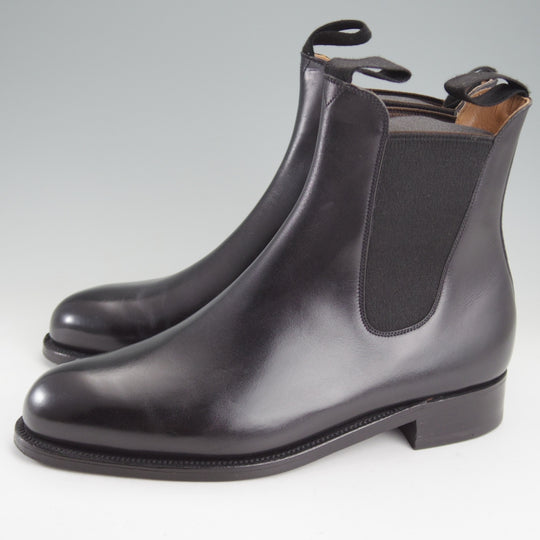 極美品★J.M.ウエストン 6E【現行定価￥209,000-★サイドゴアブーツ/705】39ラスト/ボックスカーフ/黒/メンズ/Weston/ウェストン★o595